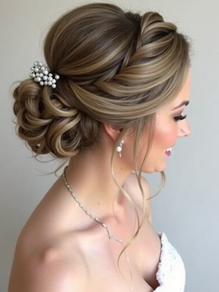Half Up Half Down Wedding Hairstyle with Texture and Veil