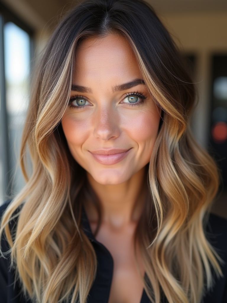 Mushroom Bronde with Babylights: Subtle Sparkle